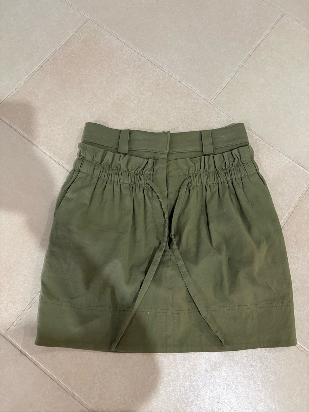 A.L.C. Olive Utility Mini Skirt